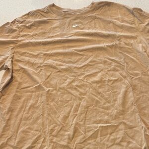 Nike Men's Long Sleeve Tan Tee